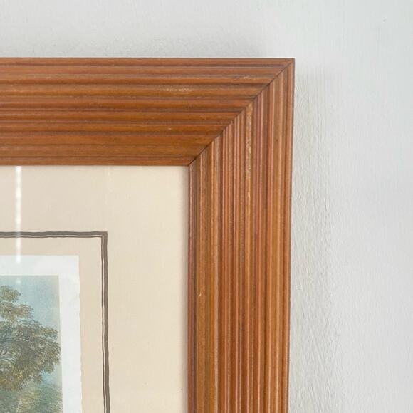 VTG Framed Art Print View From Hyde Park Hudson River William Henry Bartlett - Picture 8 of 10